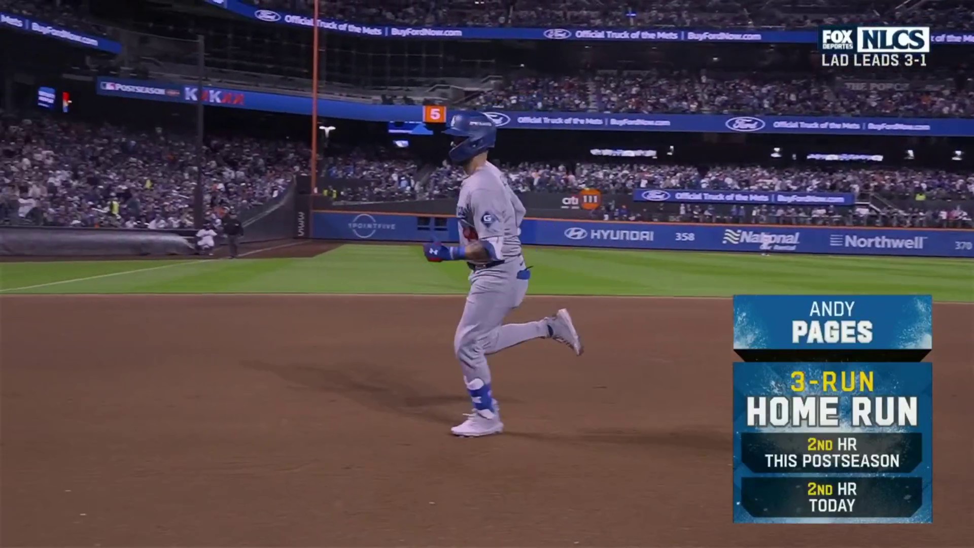 HR, LA Dodgers 5-10 NY Mets: MLB