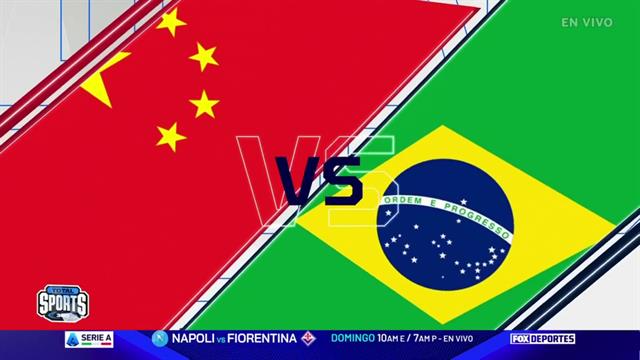 Resumen China 2-12 Brasil: Total Sports