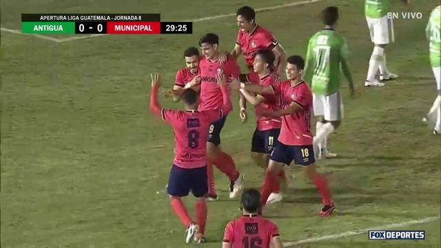 Gol, Antigua 0-1 Municipal: Liga Nacional Guatemala