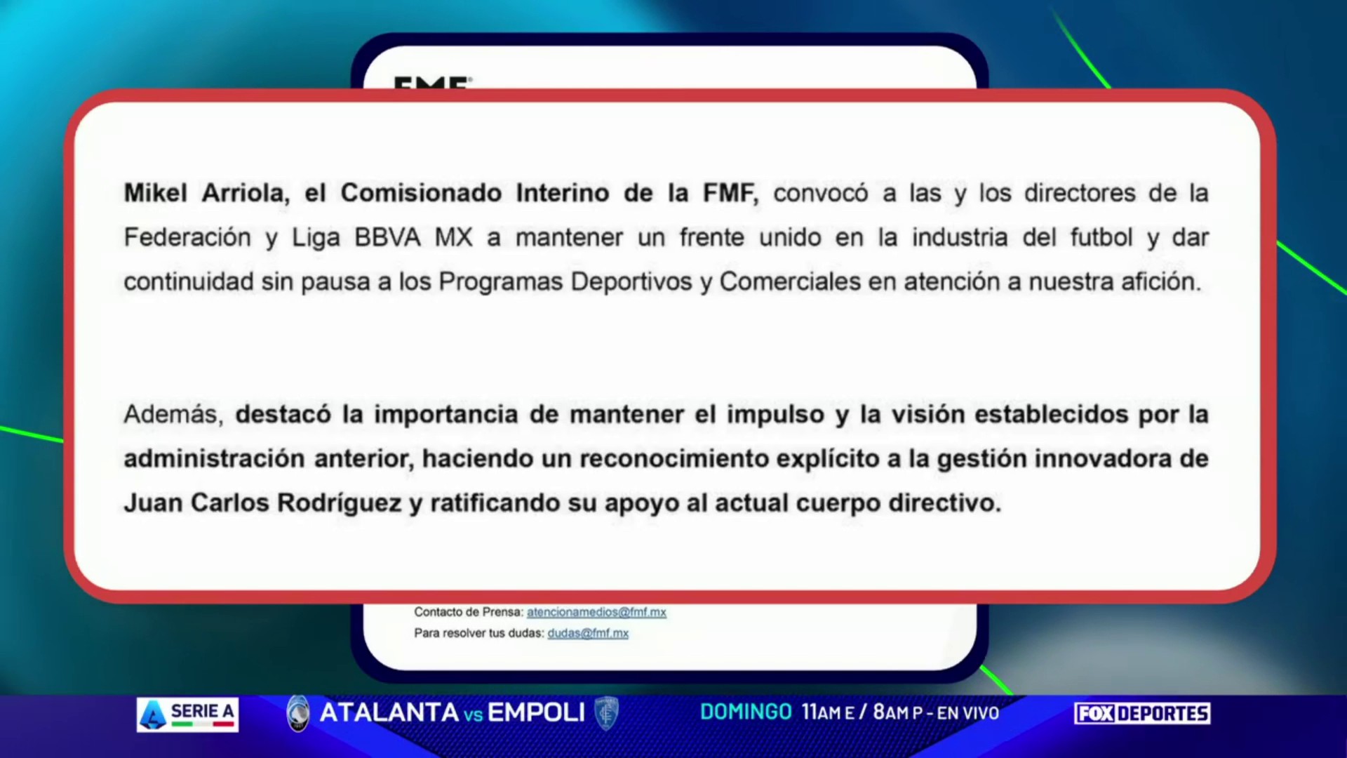 Analizamos los cambios en la Federación Mexicana: Punto Final