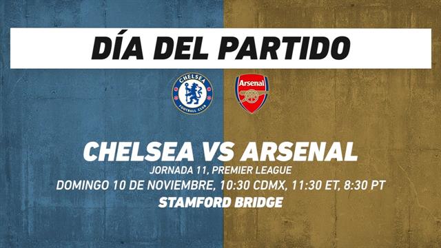 Chelsea vs Arsenal, frente a frente: Premier League