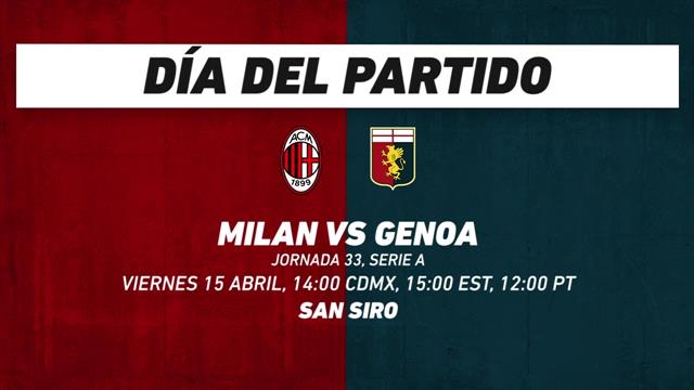 Milan vs Genoa, frente a frente: Serie A