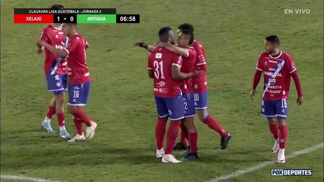 Gol, Xelajú MC 1-0 Antigua GFC: Liga de Guatemala