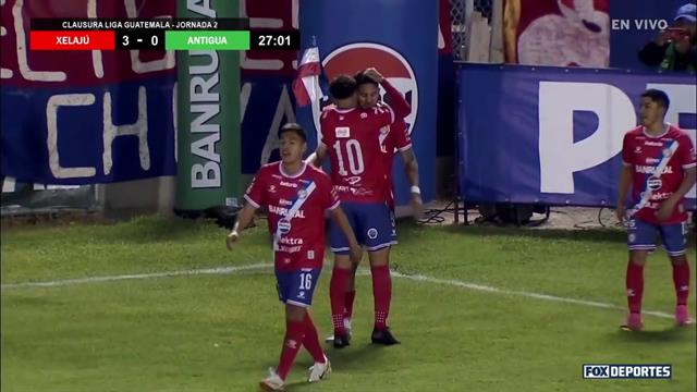 Gol, Xelajú MC 3-0 Antigua GFC: Liga de Guatemala