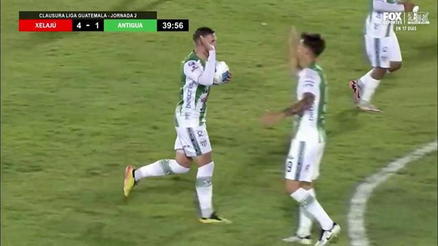 Gol, Xelajú MC 4-1 Antigua GFC: Liga de Guatemala