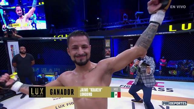 Jaime 'Kraken' Londono venció a Edson 'Suicida' Gatica: Lux MMA