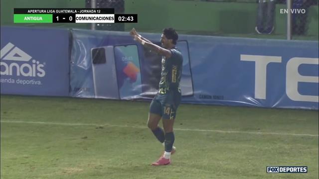 Gol, Antigua GFC 1-0 Comunicaciones: Liga de Guatemala