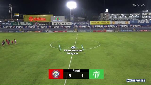 Resumen, Xelajú MC 5-1 Antigua GFC: Liga de Guatemala