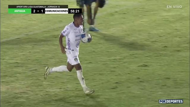 Gol, Antigua GFC 2-1 Comunicaciones: Liga de Guatemala