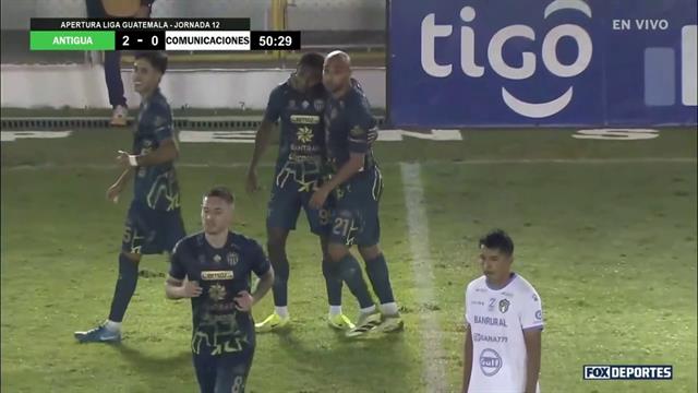 Gol, Antigua GFC 2-0 Comunicaciones: Liga de Guatemala