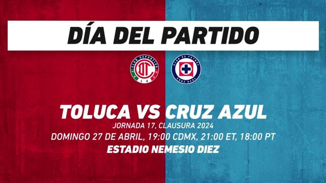 Toluca vs Cruz Azul, frente a frente: Liga MX