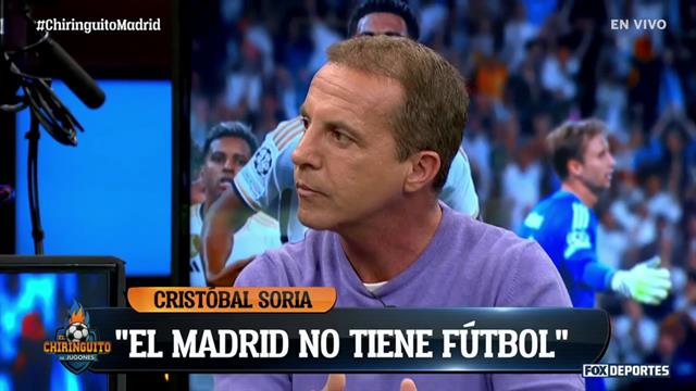 "El Real Madrid no tiene futbol", Cristobal Soria: El Chiringuito
