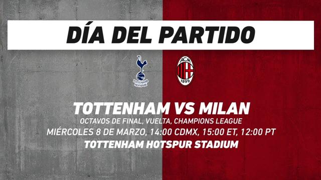 Tottenham vs Milan, frente a frente: Champions League