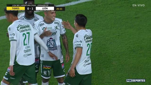 Gol, Tigres 0-1 León: Liga MX