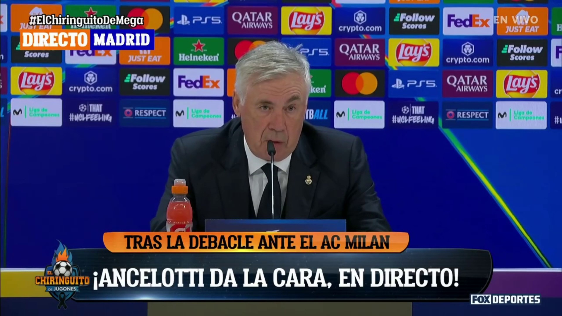 "Tenemos que defender mejor", Carlo Ancelotti da la cara por el Real Madrid: El Chiringuito