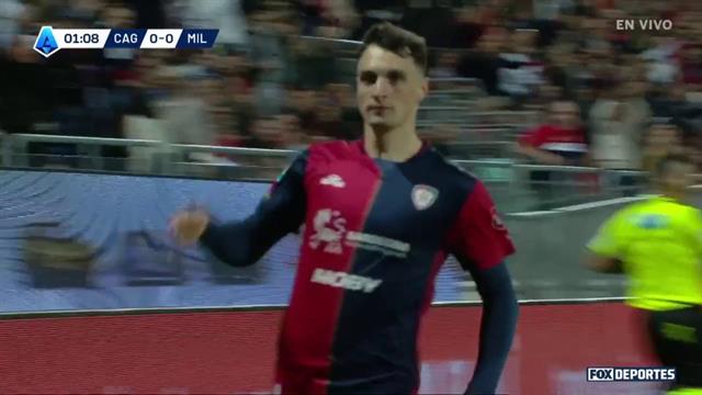 Gol, Cagliari 1-0 Milan : Serie A